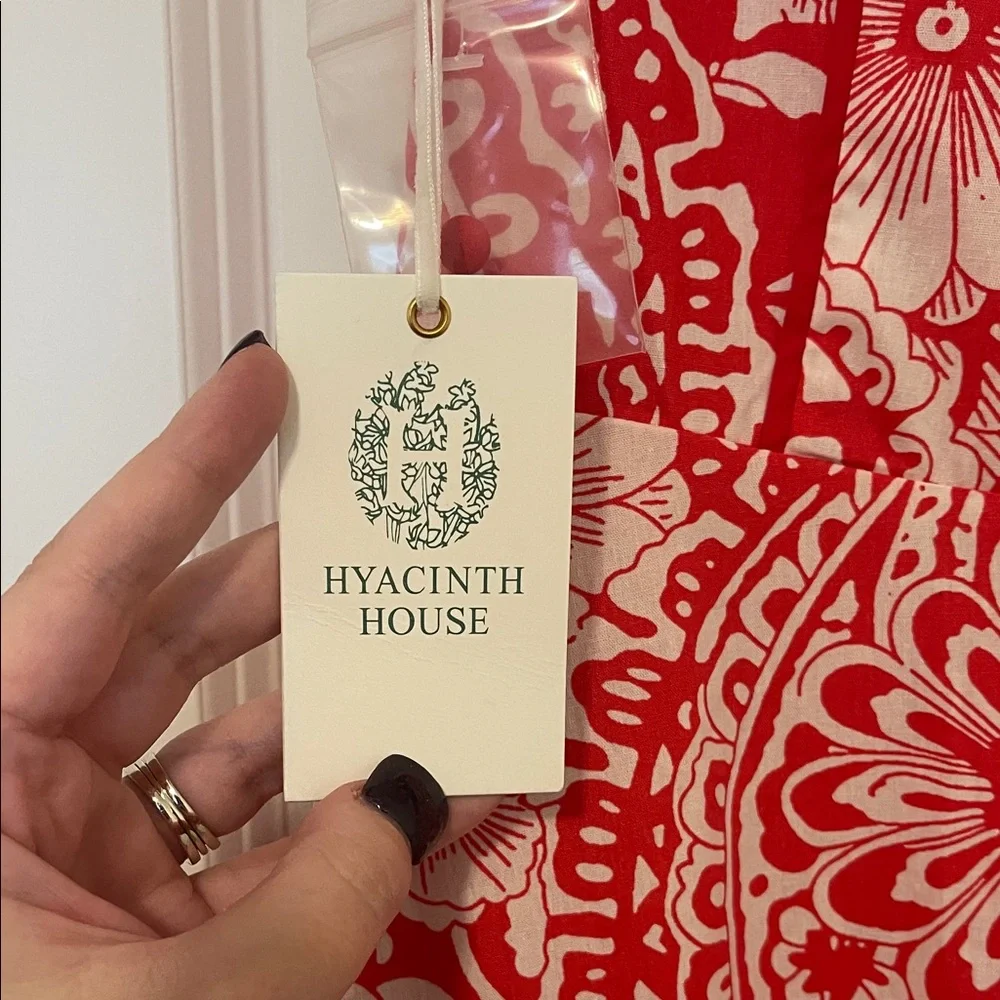 NWT! Tuckernuck/Hyacinth House and White Floral Midi Dress, Size Small - Picture 8 of 12